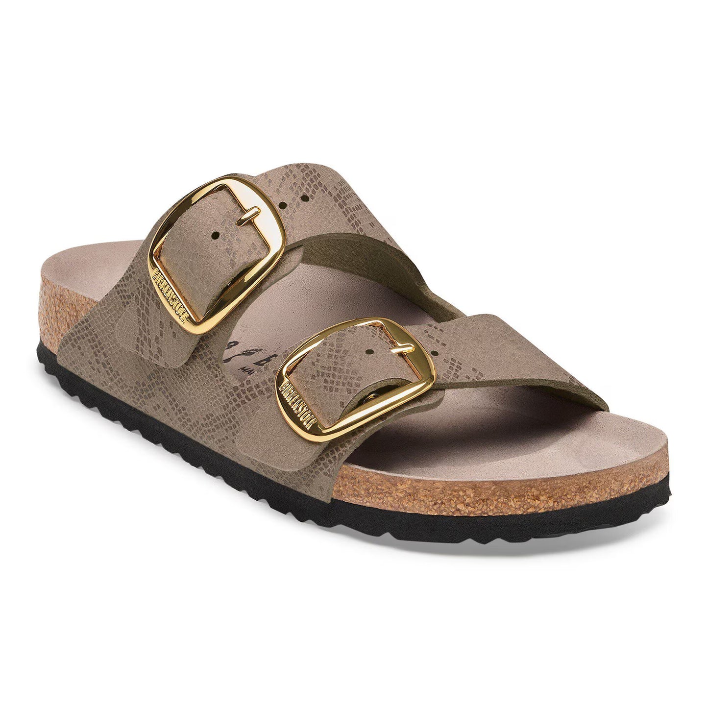 Birkenstock Arizona Big Buckle Synthetics Python Gray Taupe Regular Fit 1032890