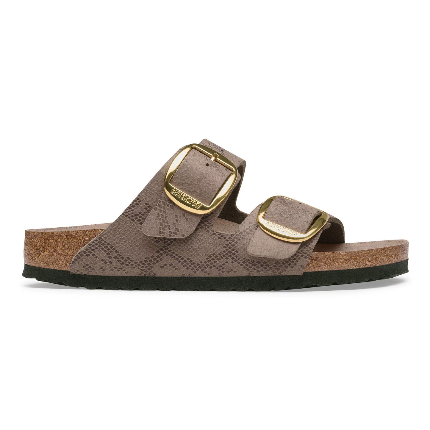 Birkenstock Arizona Big Buckle Synthetics Python Gray Taupe Regular Fit 1032890