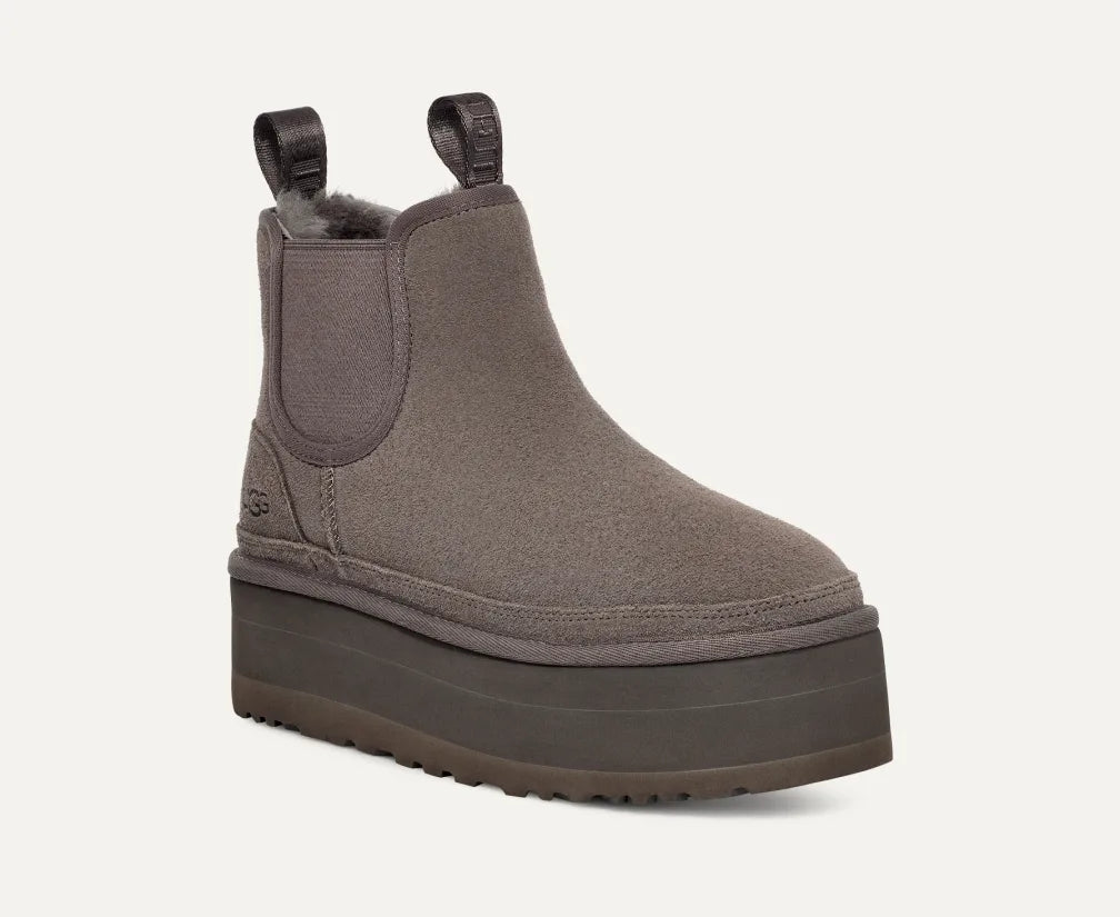 UGG W Neumel Platform Chelsea Boot Grey 1134526-GRE