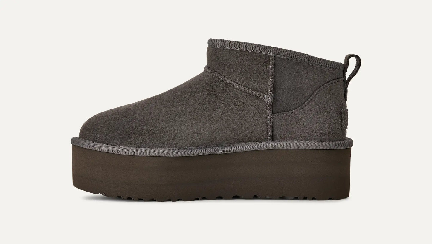 UGG W Classic Ultra Mini Platform Charcoal 1135092-CHR