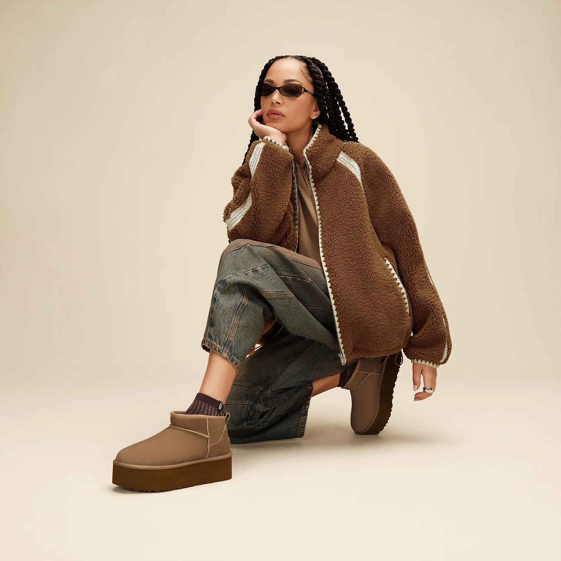 UGG W Classic Ultra Mini Platform Light Bronze 1135092-LBN