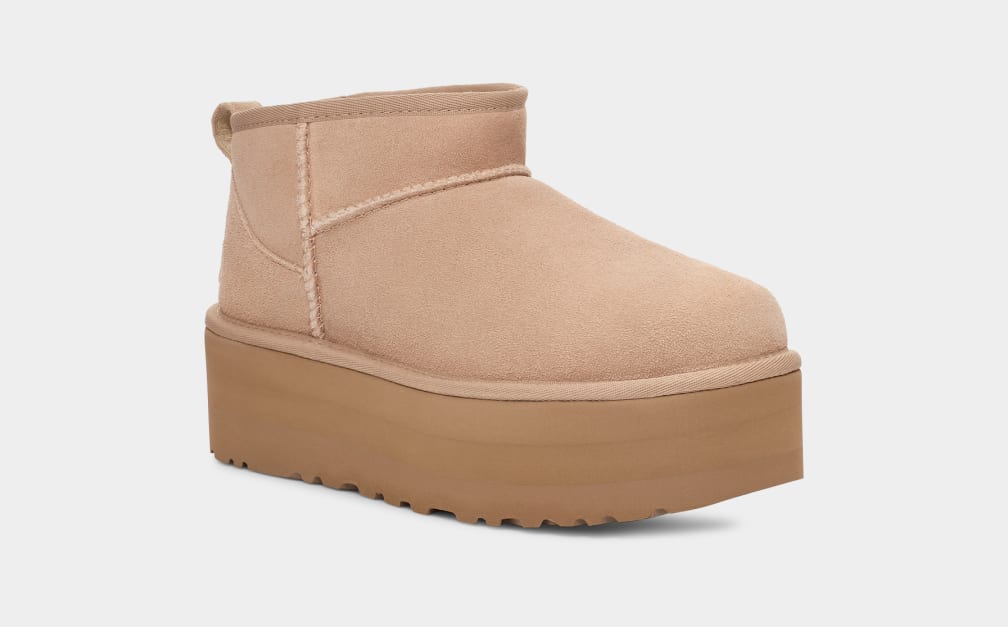 UGG W Classic Ultra Mini Platform Sand 1135092-SAN