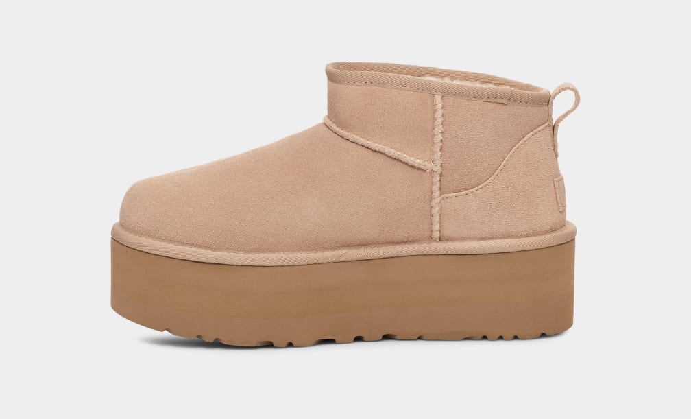 UGG W Classic Ultra Mini Platform Sand 1135092-SAN