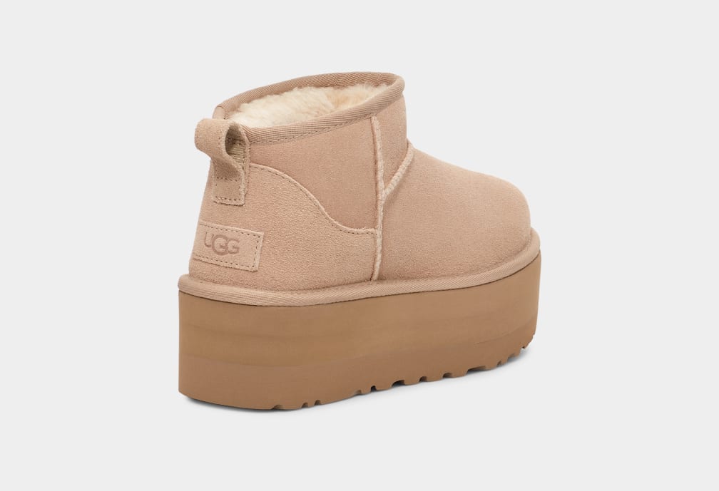 UGG W Classic Ultra Mini Platform Sand 1135092-SAN