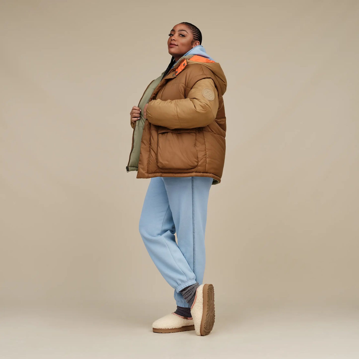 UGG W Tasman Maxi Curly Natural 1158356-NAT