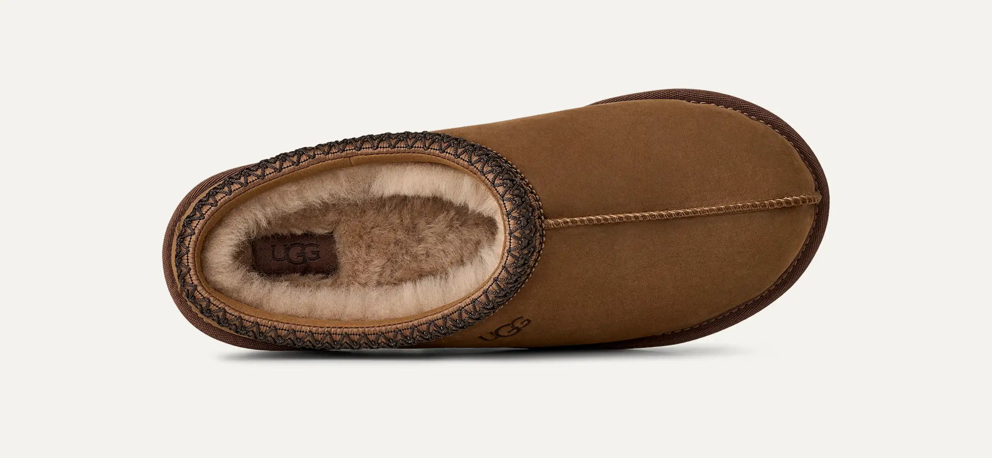 UGG M Tasman II Nubuck Slipper Dark Chestnut 1175070-DKC