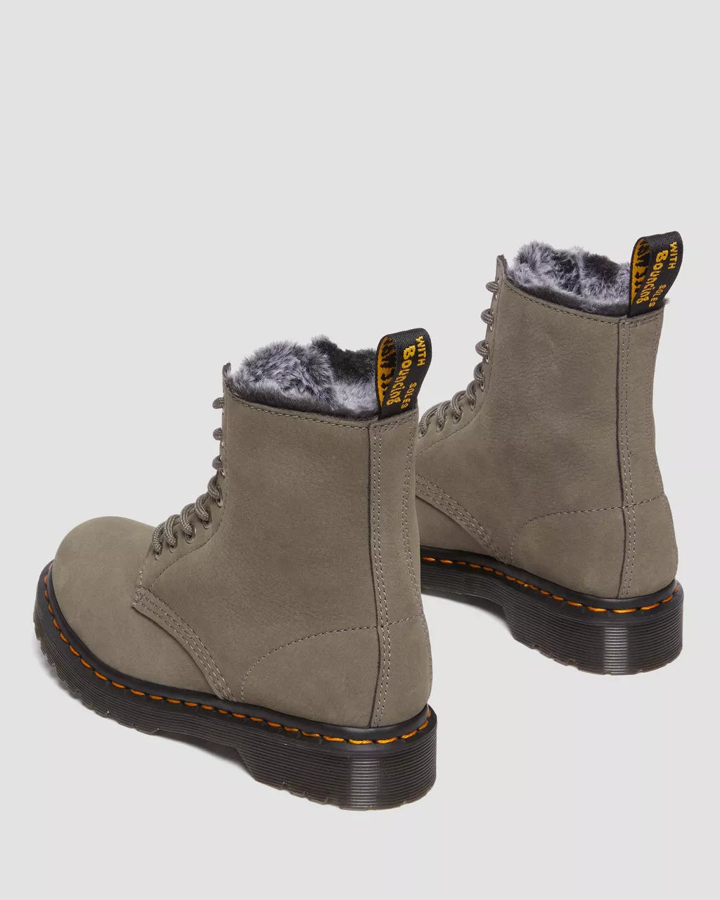 Dr. Martens 1460 Serena Nickel Grey Milled Nubuck Wp 30953059