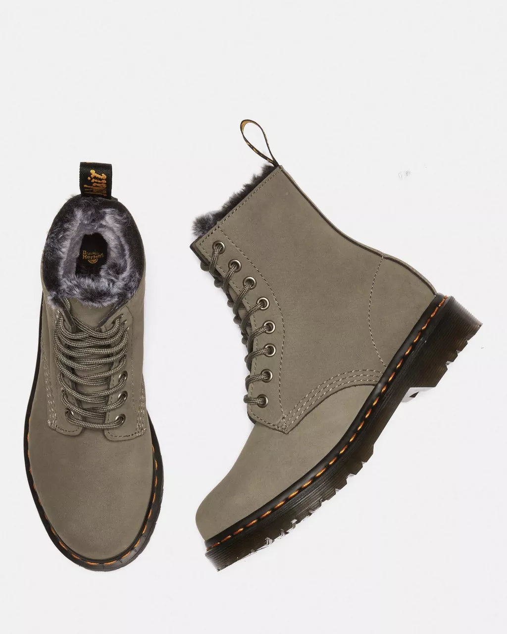 Dr. Martens 1460 Serena Nickel Grey Milled Nubuck Wp 30953059