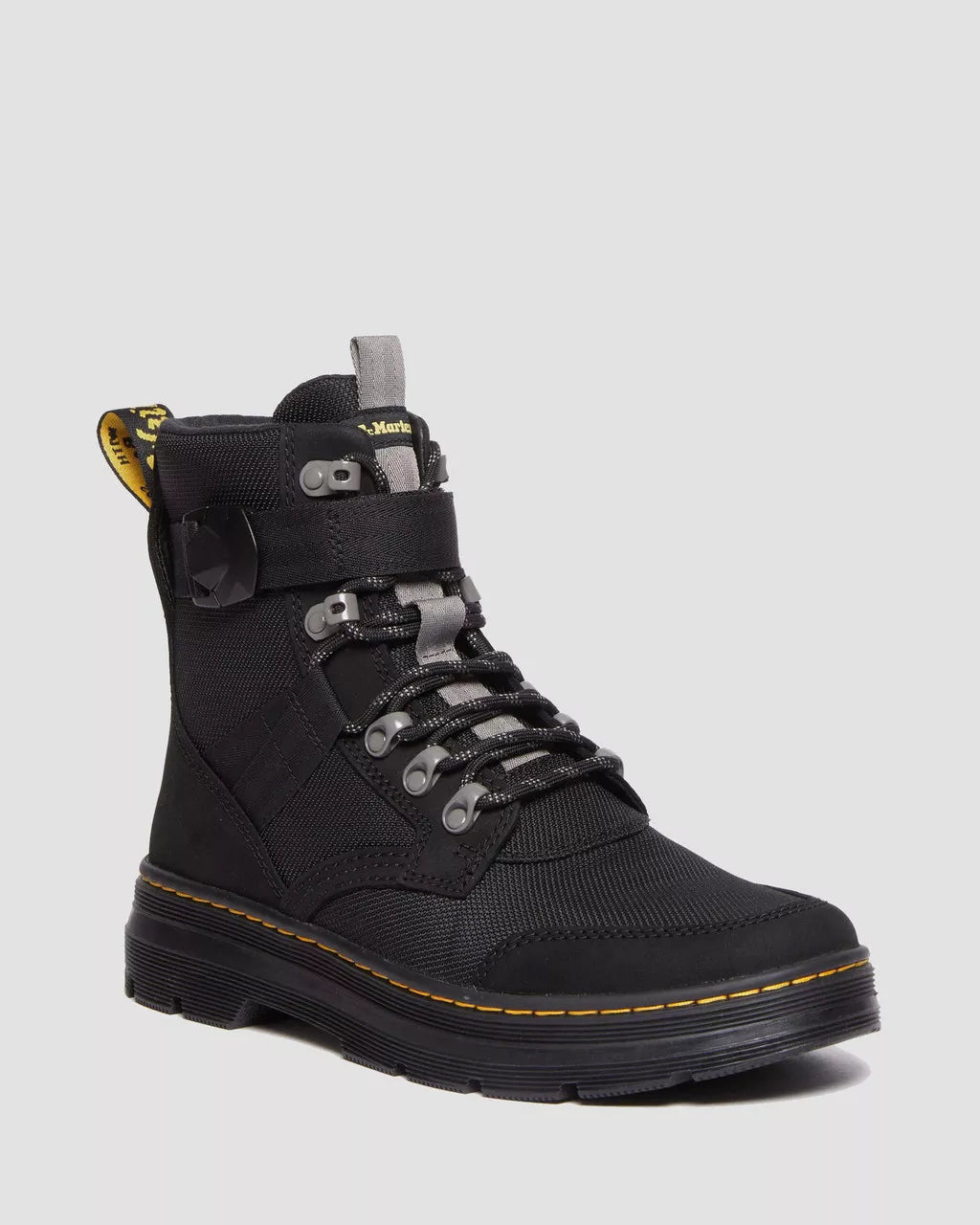 Dr. Martens Combs Tech Ii Fl Black Buffbuck Two Tone Nylon 31232001 SNKRS Vilnius Sneaker Store