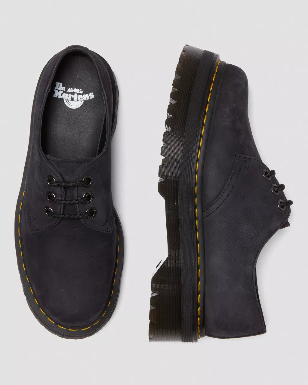 Dr. Martens 1461 Quad II Charcoal Grey Tumbled Nubuck 31446057