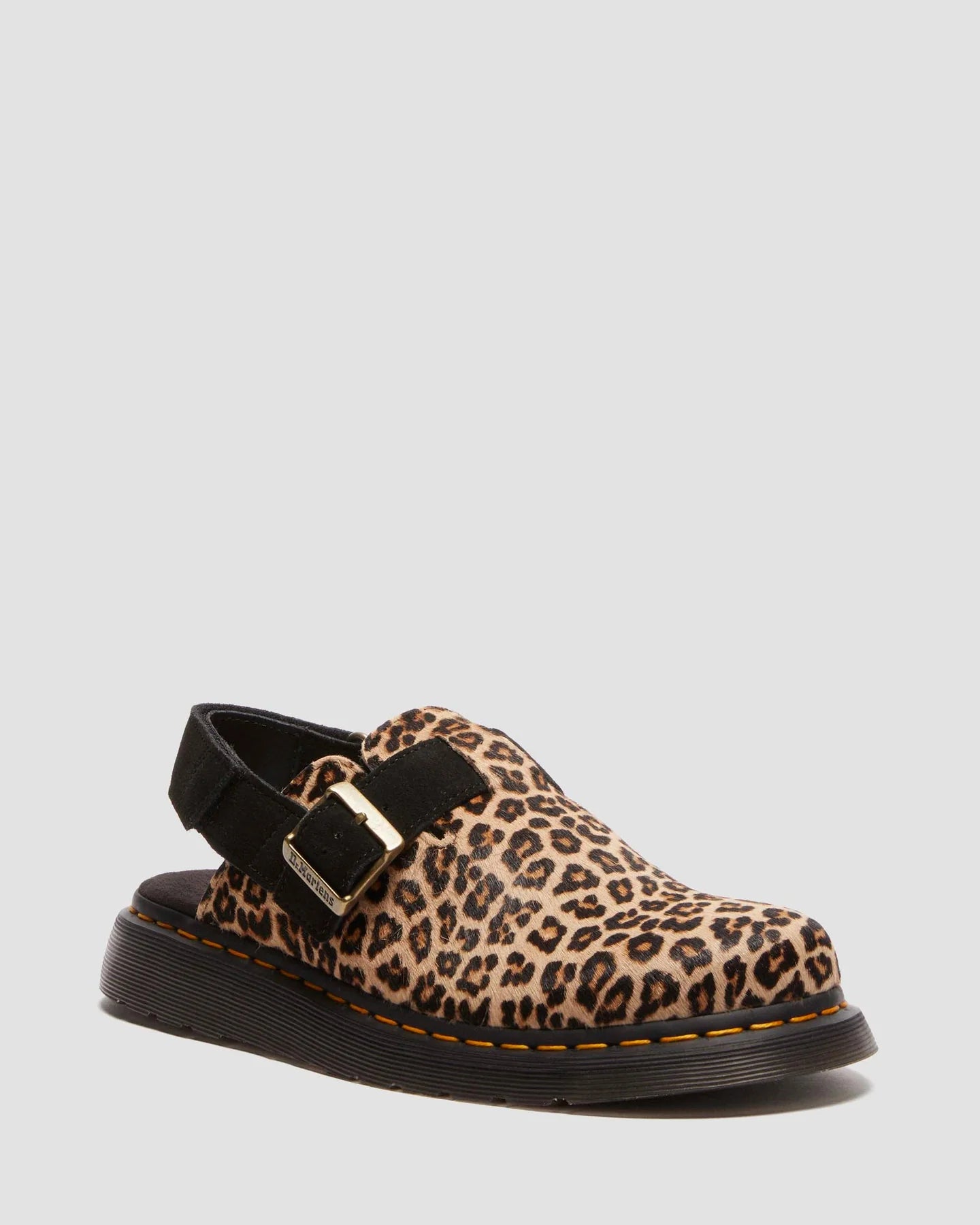 Dr. Martens Jorge II Light Tan+Black Mini Leopard Spot Hair On+Eh Suede 41088200