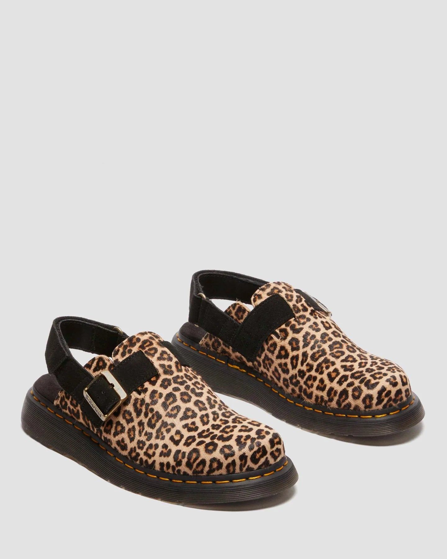 Dr. Martens Jorge II Light Tan+Black Mini Leopard Spot Hair On+Eh Suede 41088200