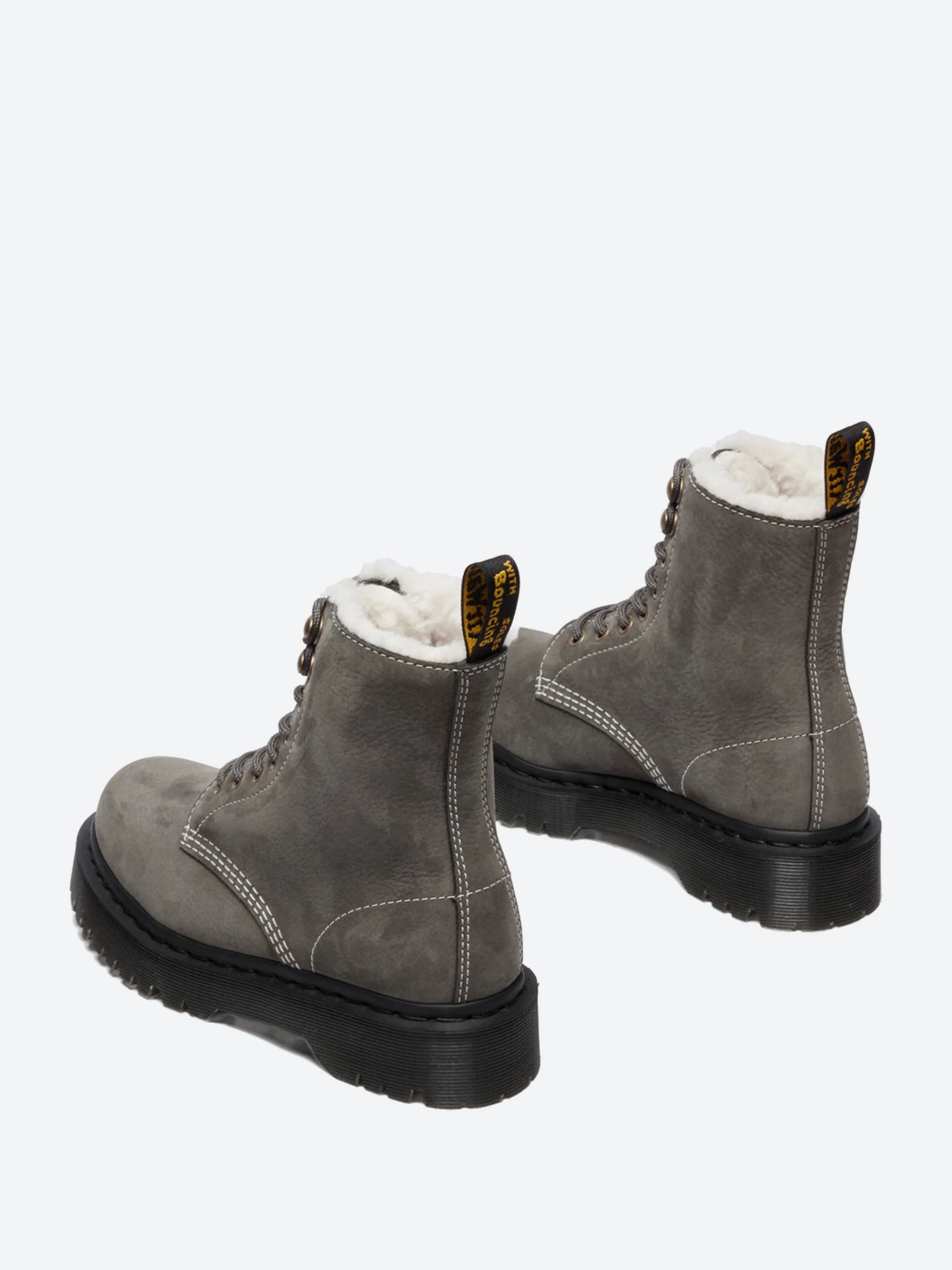 Dr. Martens 1460 Pascal Bex Fl Gunmetal Milled Nubuck Wp 41419020