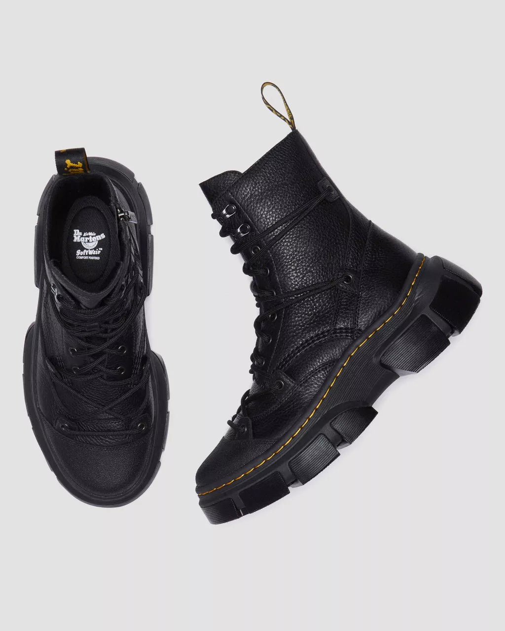 Dr. Martens Dmxl Lace Black Lunar+Rubber Grained Leather 41646001