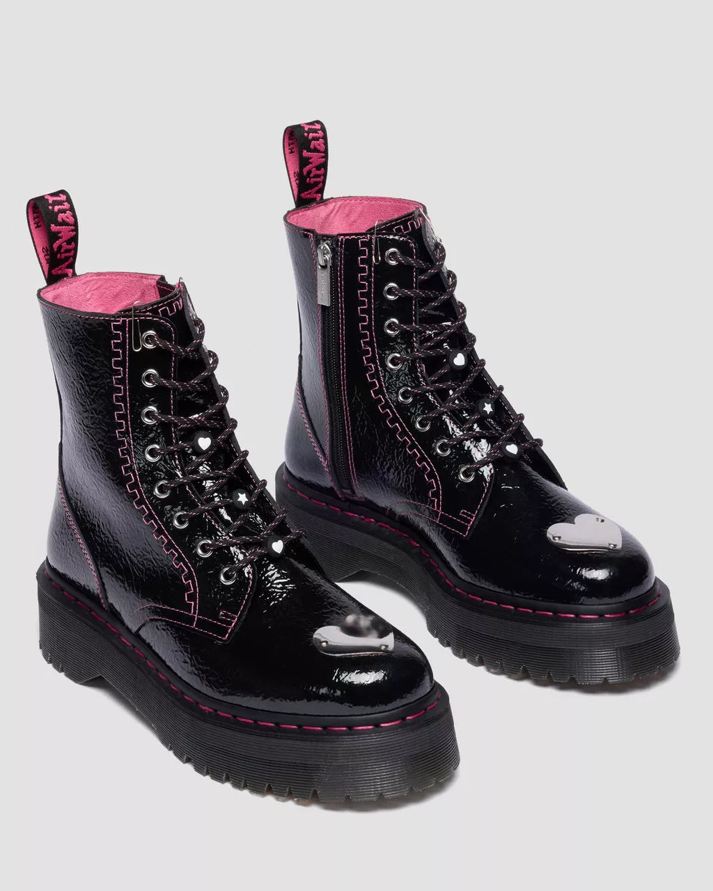 Dr. Martens Jadon Tp Black Distressed Patent 42099001