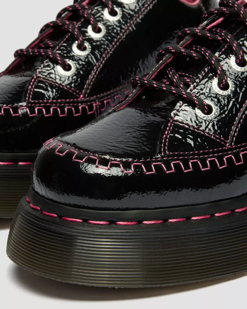 Dr. Martens Buzz 5 Eye Black Distressed Patent 42112001