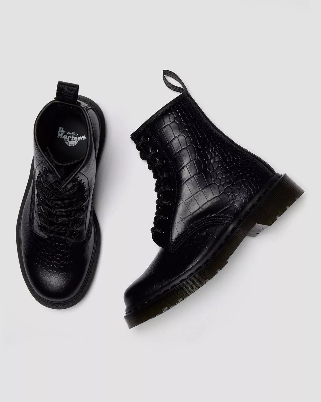 Dr. Martens 1460 Croco Black Atlas Croc Emboss 42679001
