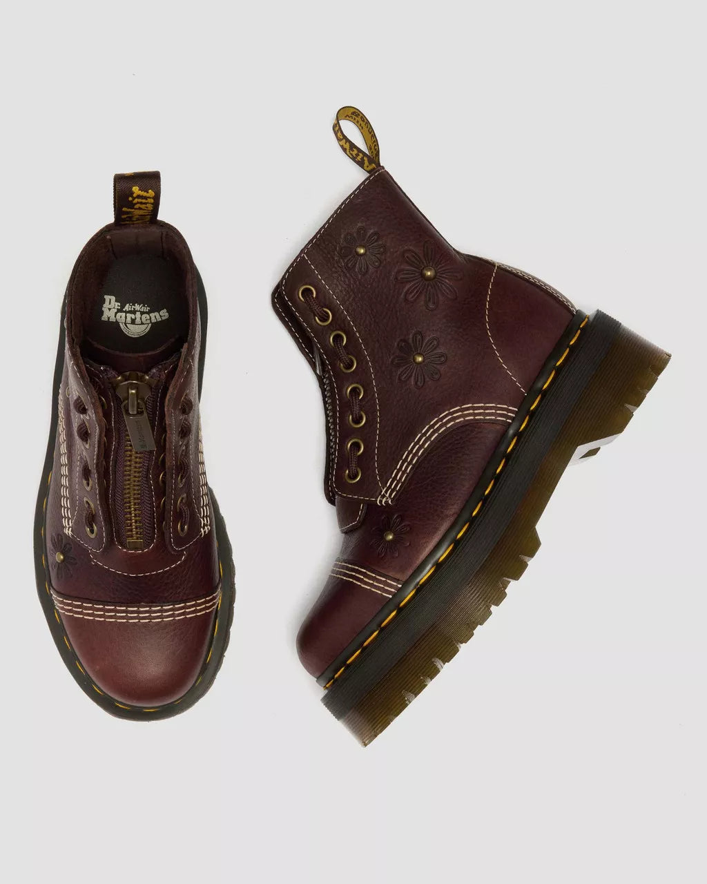 Dr. Martens Sinclair Flower Dark Brown Grizzly 42818200