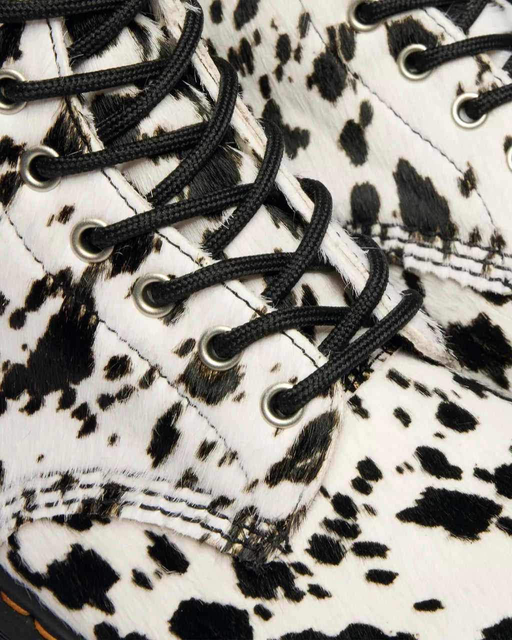 Dr. Martens 1460 Bex Cream+Black Dalmatian Print Hair On 42865100
