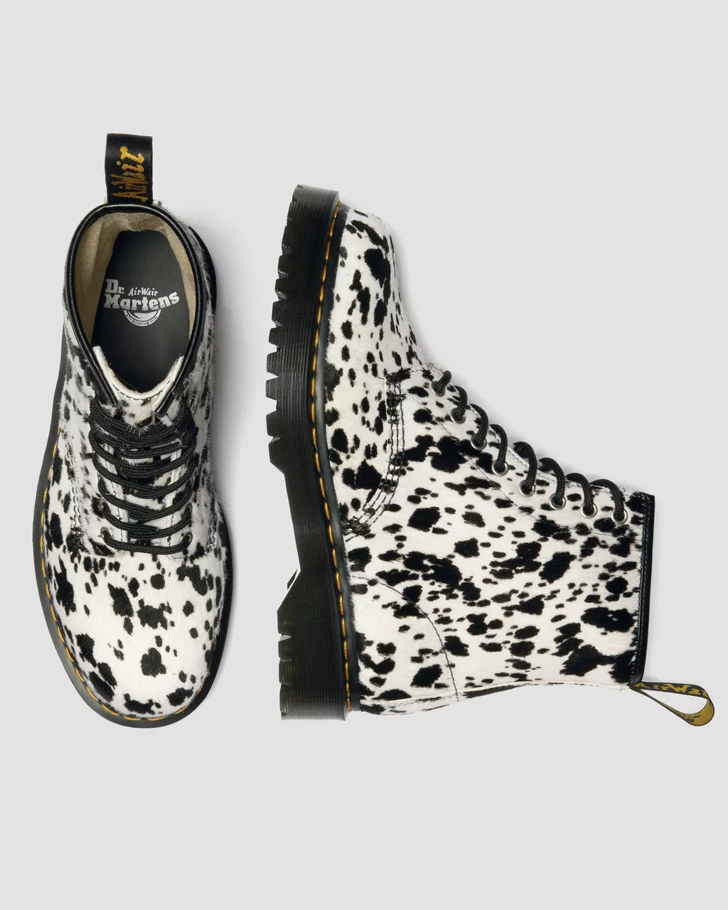 Dr. Martens 1460 Bex Cream+Black Dalmatian Print Hair On 42865100