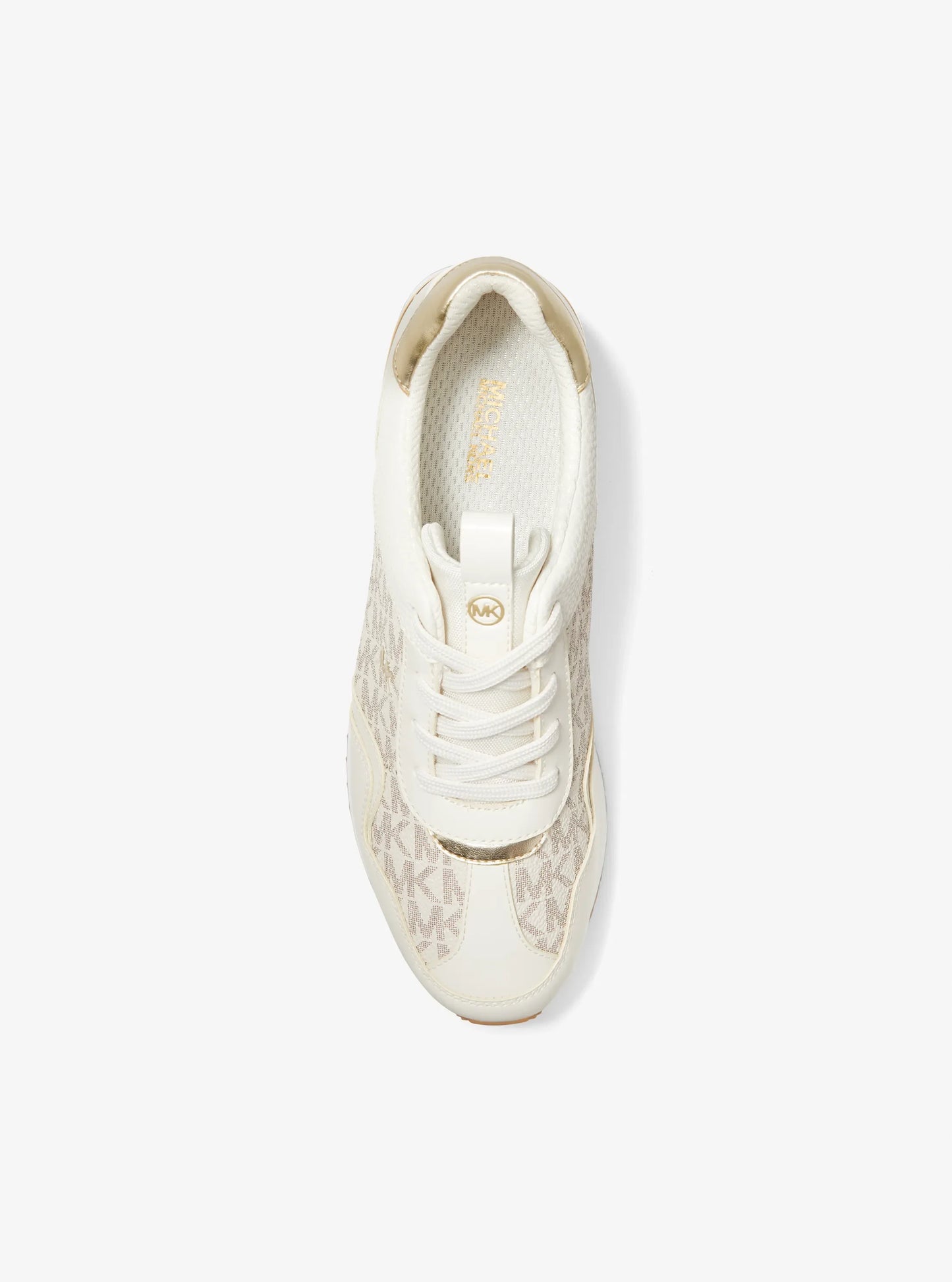 Michael Kors Raina Signature Logo Platform Trainer Vanilla 43R4RNFSAB
