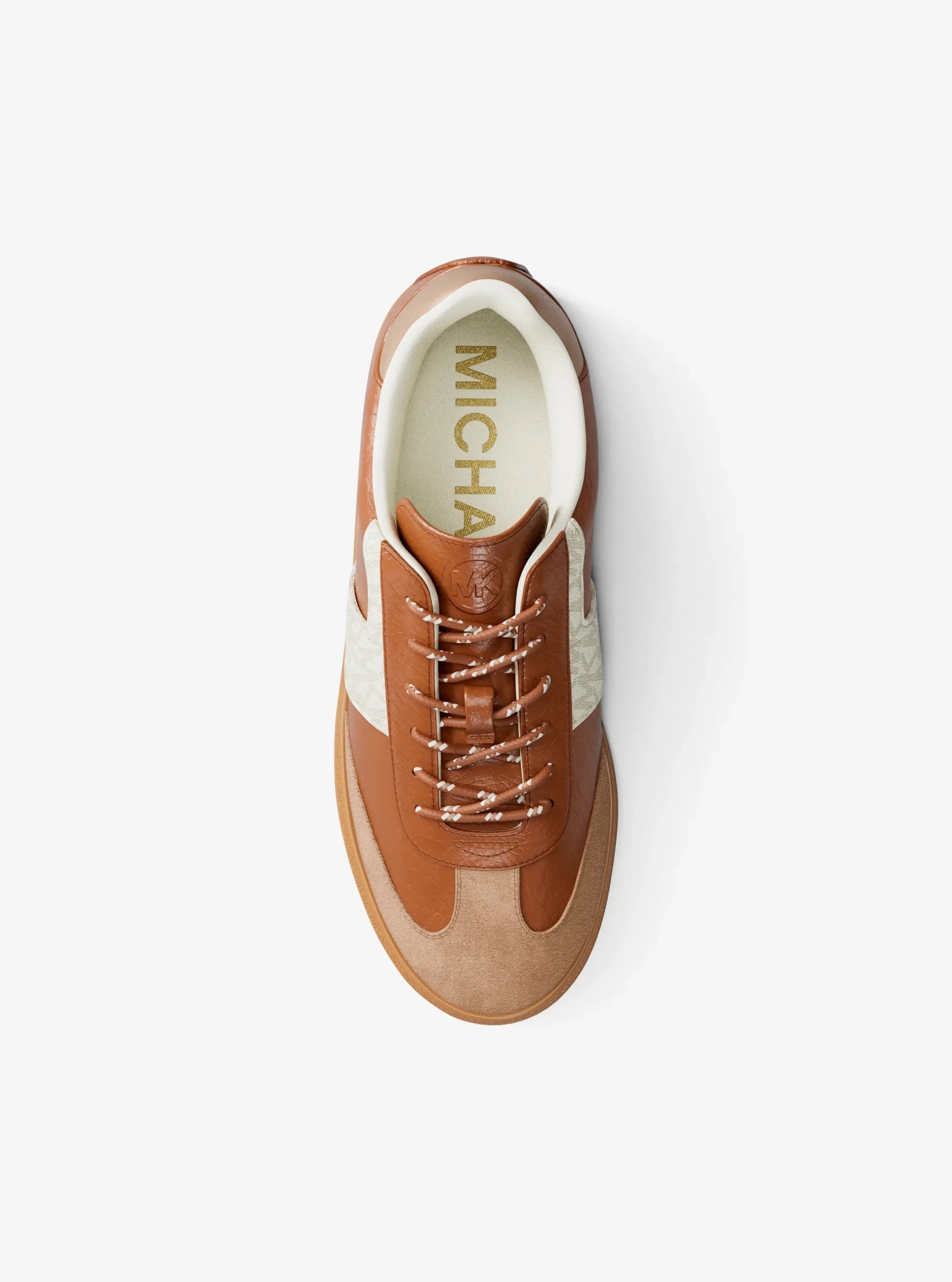 Michael Kors Jovie Lace Up Sneaker Luggage 43T6JVFS2L