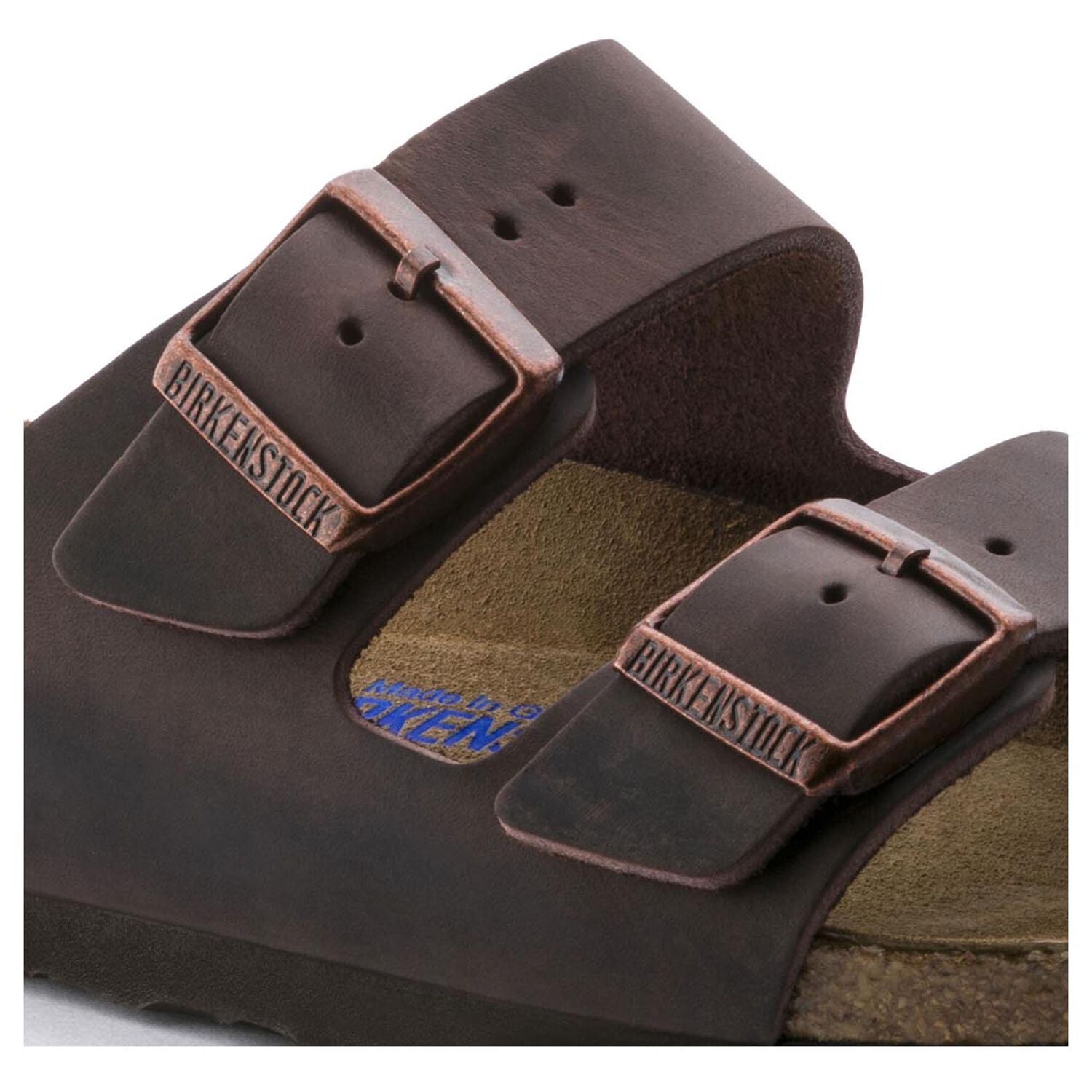 Birkenstock Arizona Soft Footbed Oiled Leather Habana Narrow Fit 452763