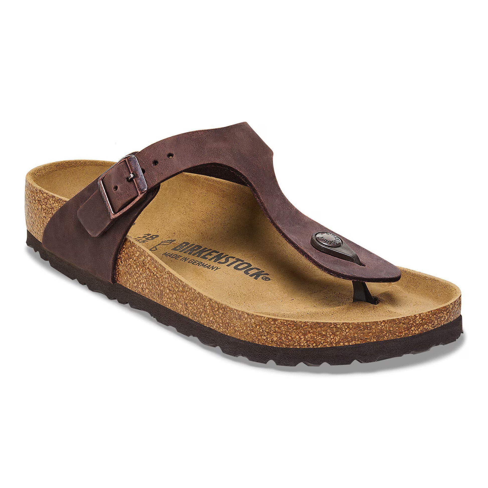 Birkenstock Gizeh Oiled Leather Habana Regular Fit 743831