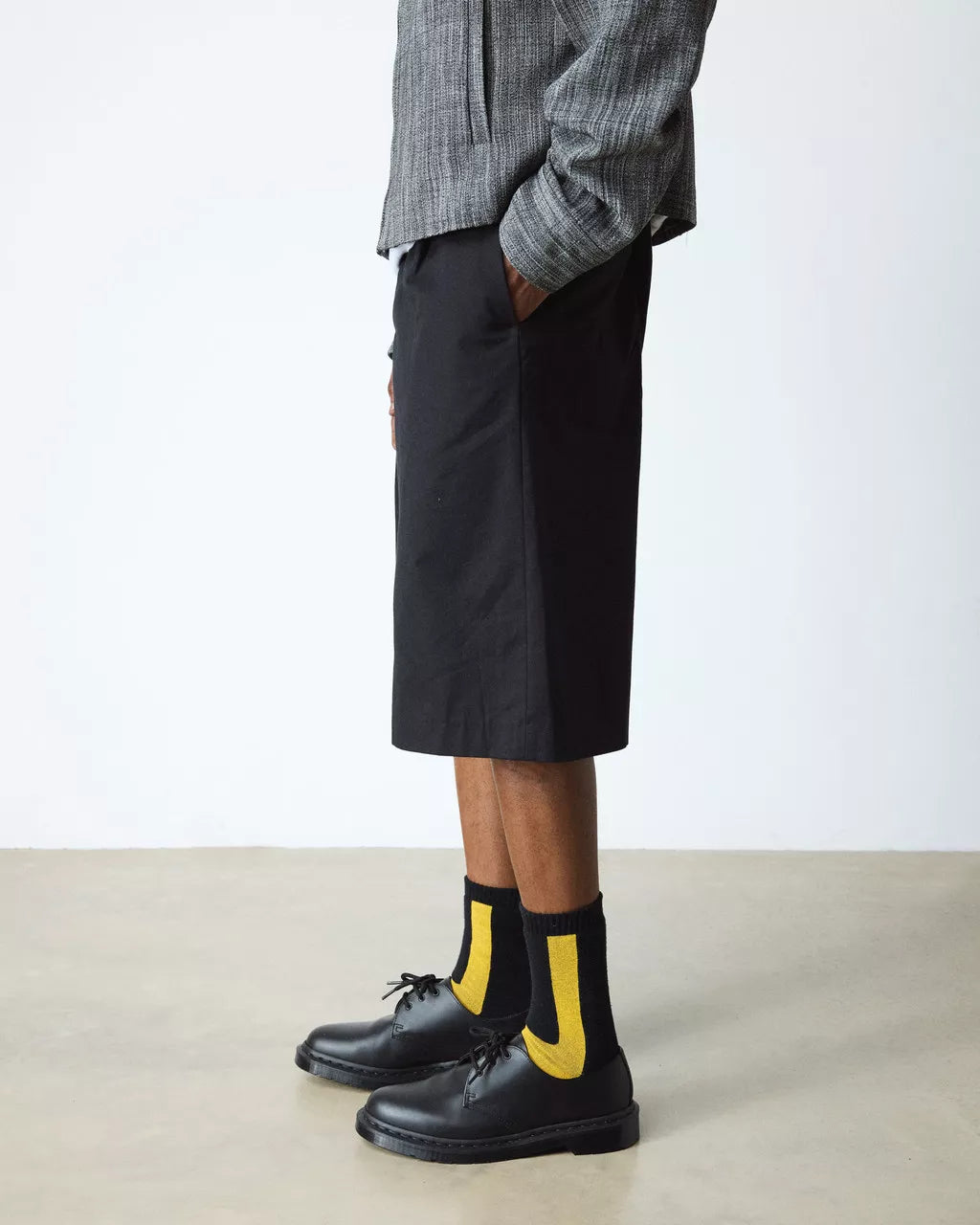 Dr. Martens Double Doc Sock Black+Yellow Organic Cotton Blend AC742018