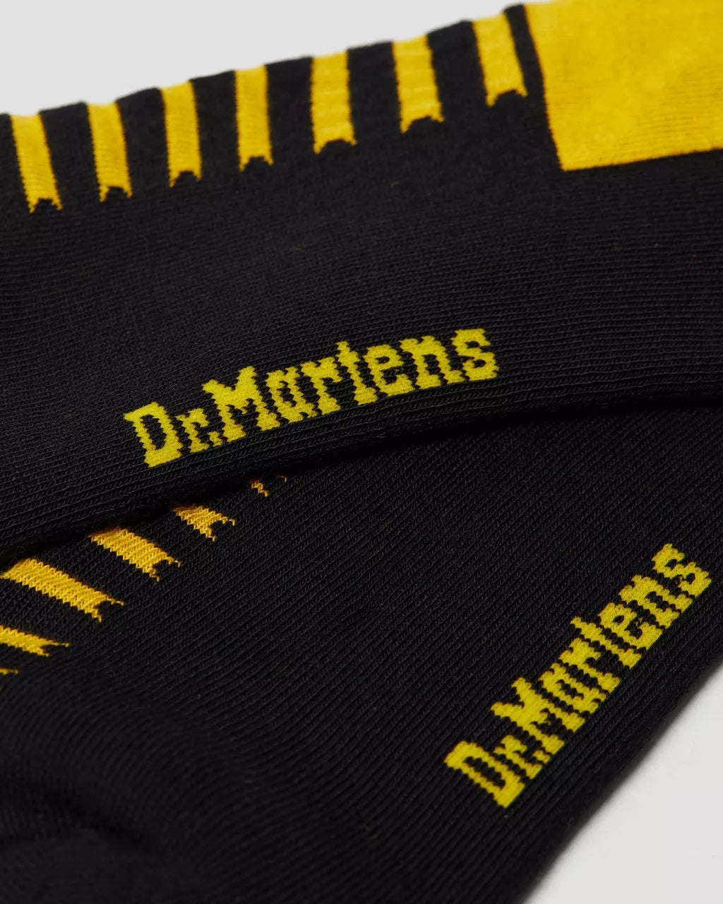 Dr. Martens Double Doc Sock Black+Yellow Organic Cotton Blend AC742018