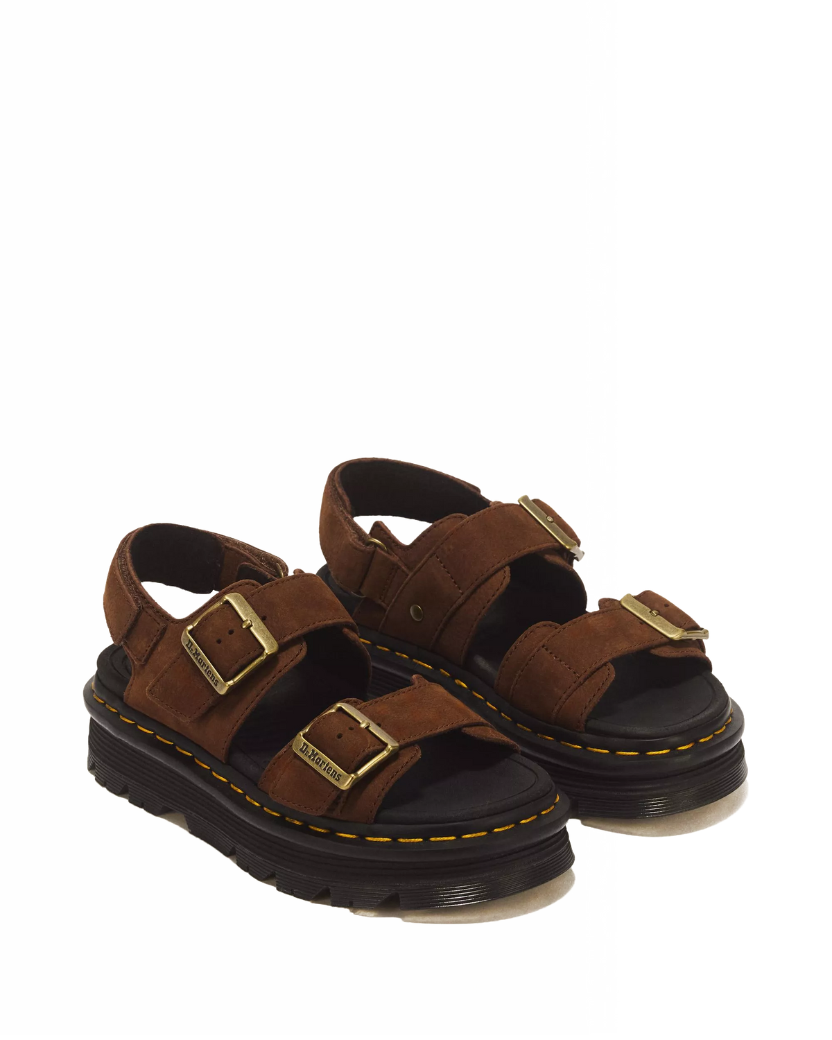 Dr. Martens Zebzag Sandal Sepia Brown Tumbled Nubuck 42853200