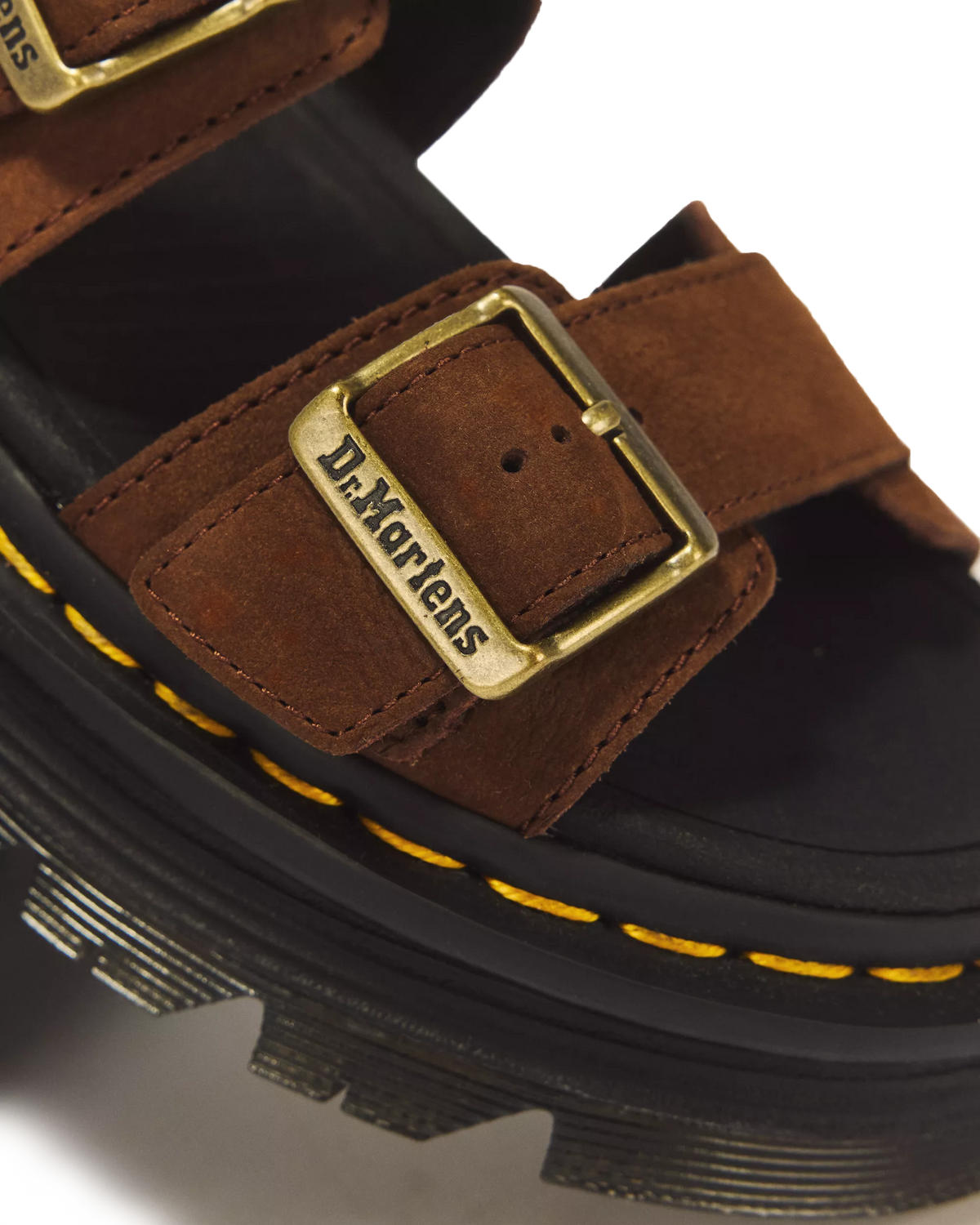 Dr. Martens Zebzag Sandal Sepia Brown Tumbled Nubuck 42853200