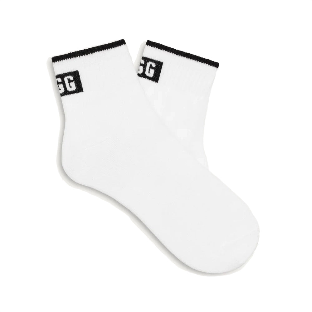 UGG Women's Polly Ankle Sock White/Black 1158810