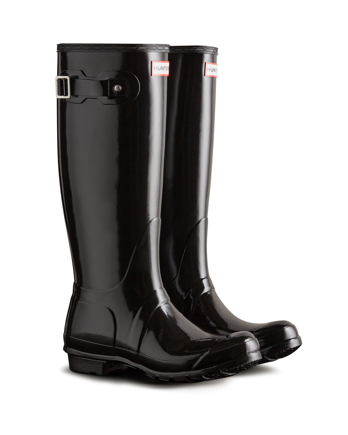 Hunter Womens Original Tall Gloss WFT1000RGL-BLK