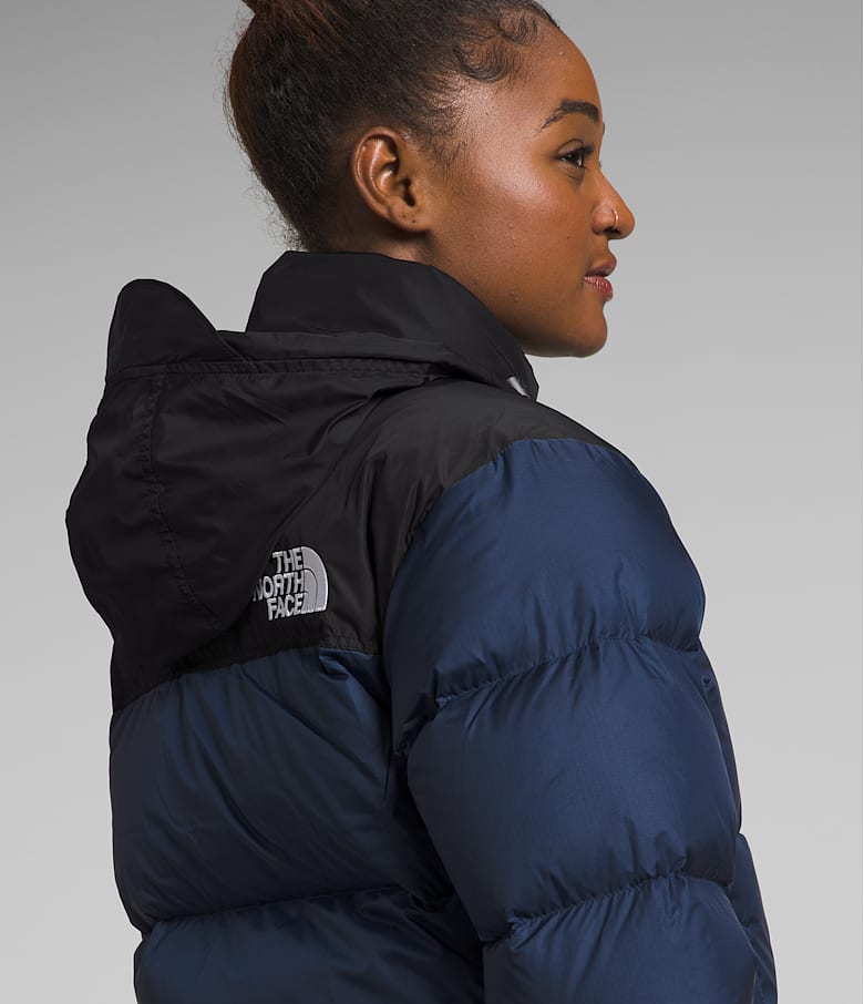 North face nuptse jacket black womens online