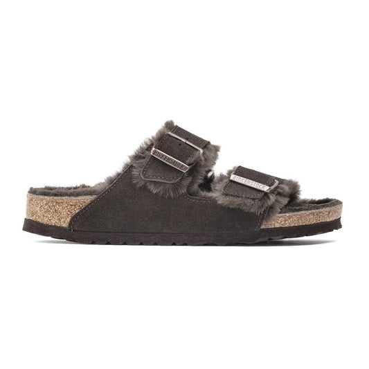 Birkenstock Arizona Shearling Suede Leather/Fur Mocca 1020566