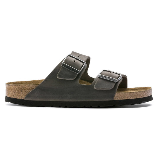 Birkenstock Arizona Soft Footbed Oiled Leather Iron 552801
