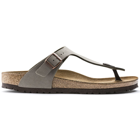 Birkenstock Gizeh Birko-Flor Nubuck Stone Narrow Fit 43393