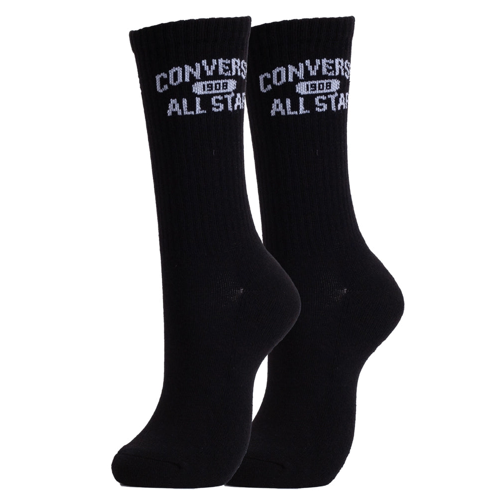 Converse All Star Crew Half Cushion Socks Black E1310 kojinės