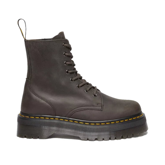 Dr. Martens Jadon Charcoal Grey Burnished Waxy Pull Up WP 31985057