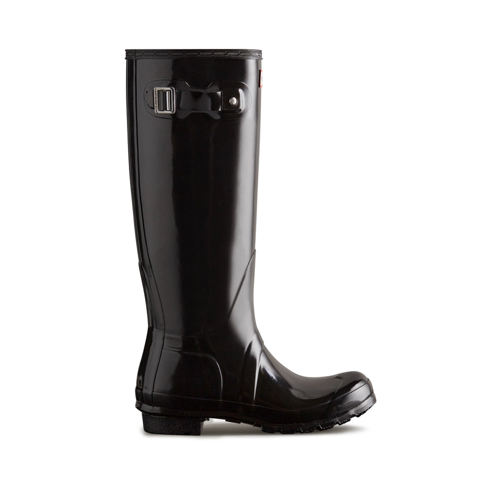 Hunter Womens Original Tall Gloss WFT1000RGL-BLK