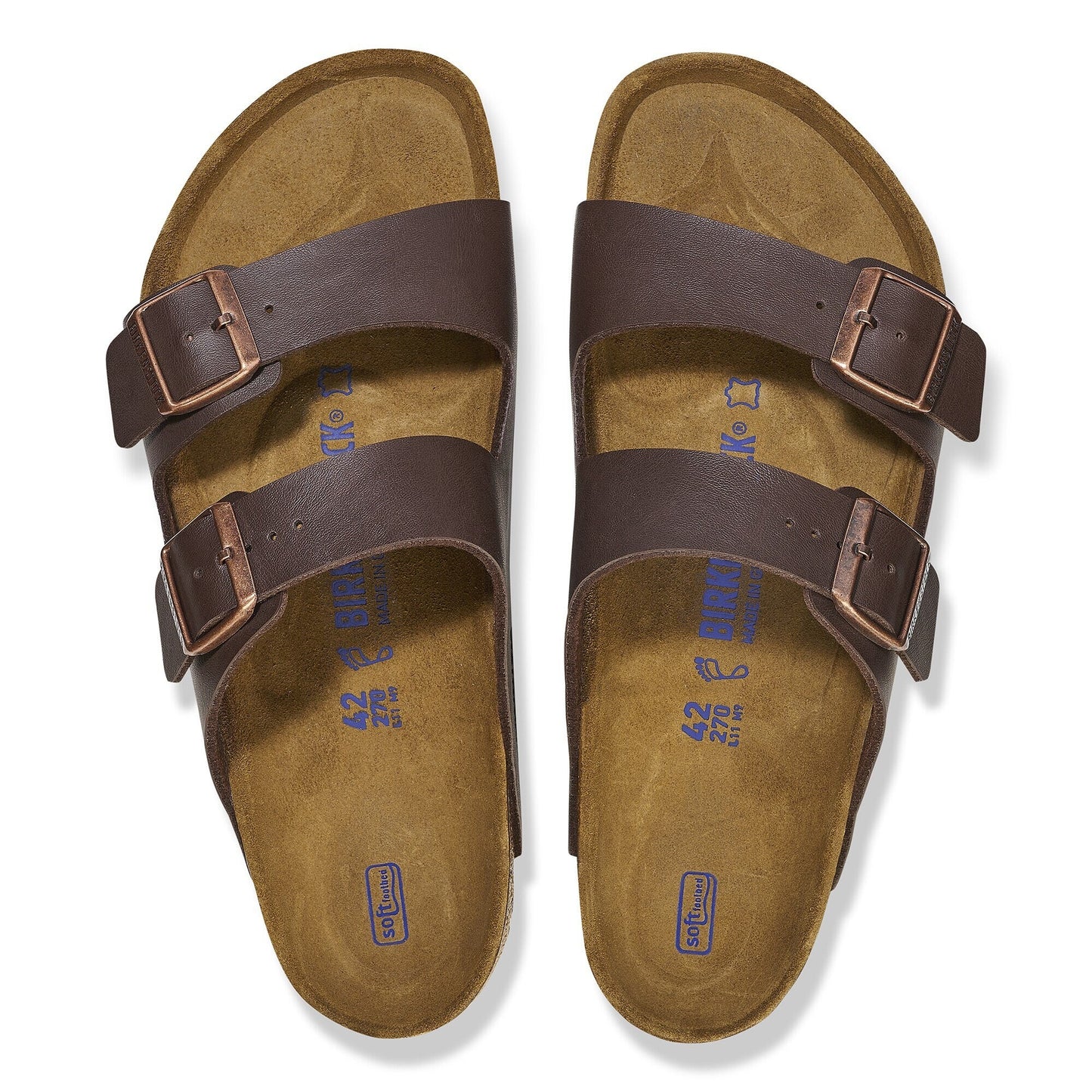 Birkenstock Arizona Soft Footbed Birko-Flor Dark Brown 451161