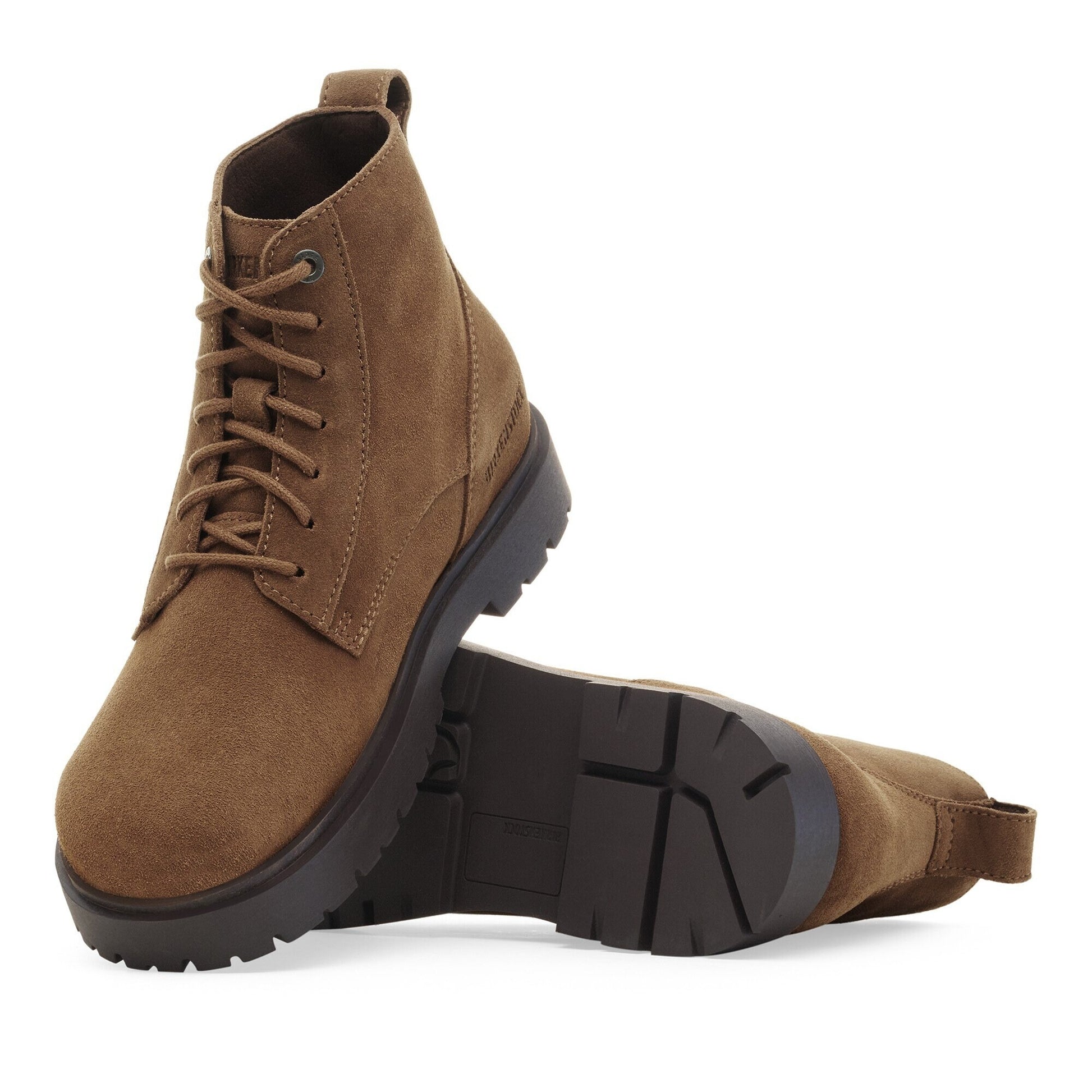 Birkenstock Men Highwood Lace Mid Suede Leather Dark Tea 1030965