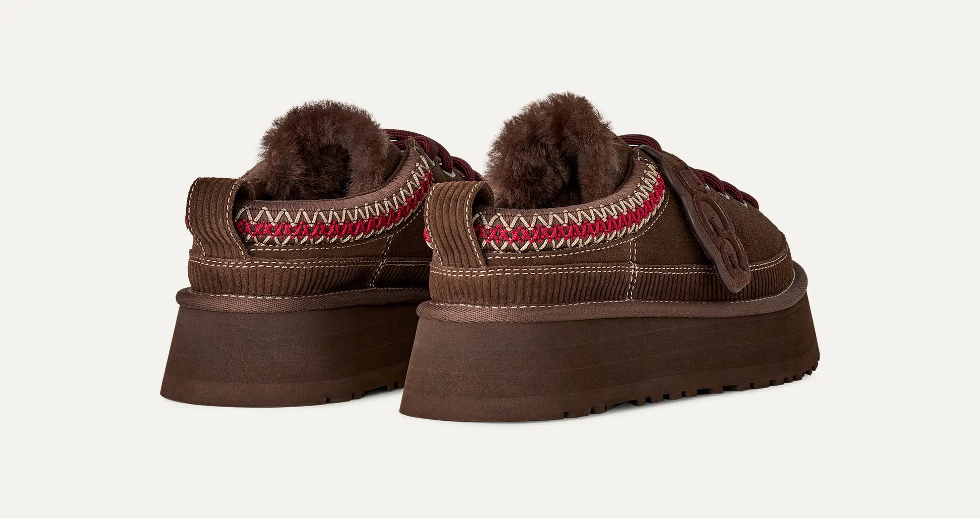 UGG W Heritage Lace-Up Slipper Burnt Cedar 1180361-BCD