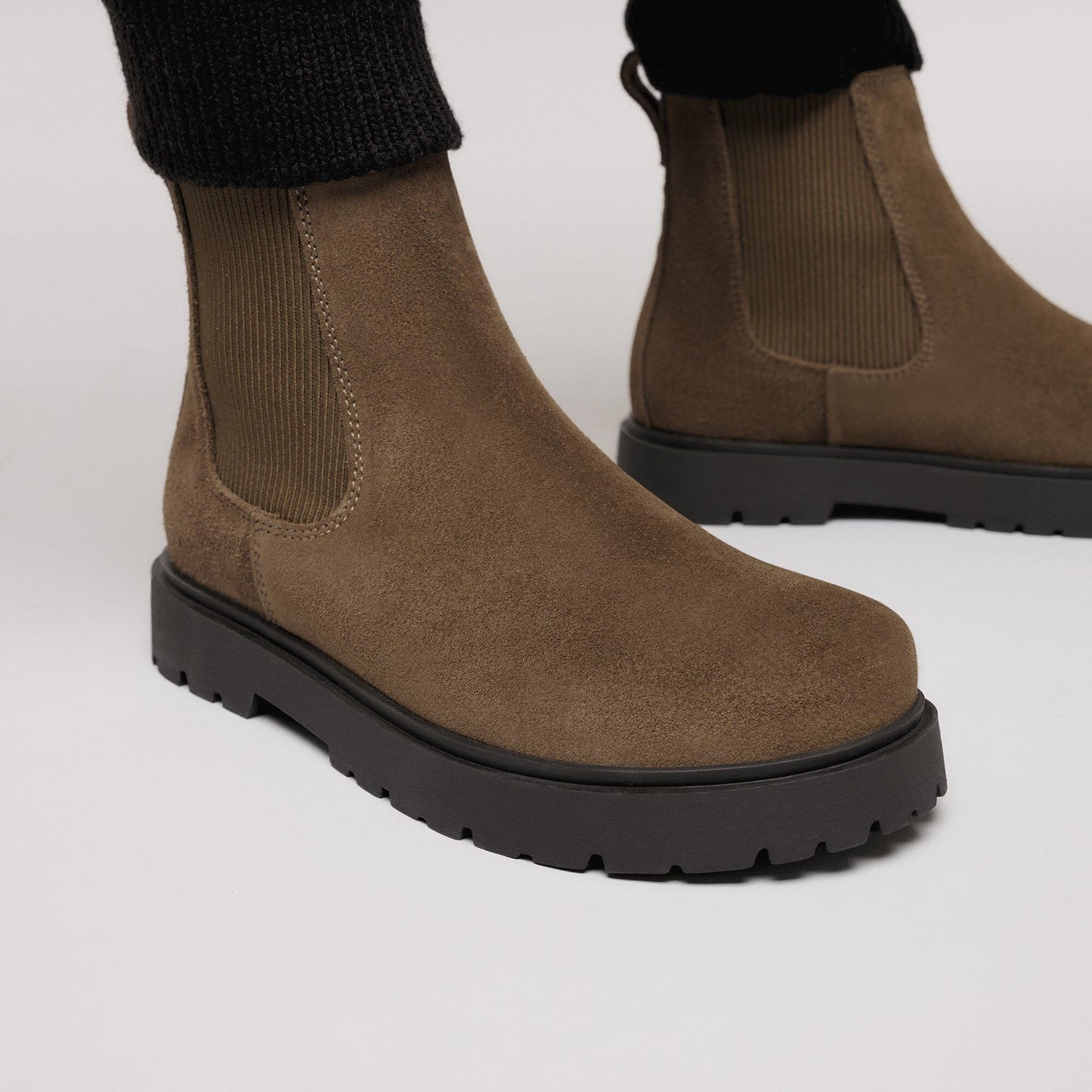 Birkenstock Men Highwood Slip On Suede Leather Dark Tea 1030115