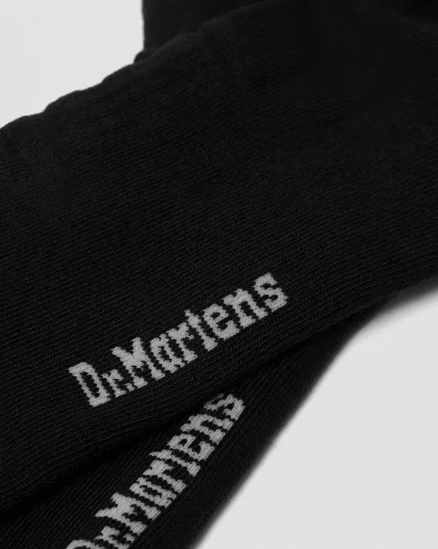 Dr. Martens Double Doc Sock Black Organic Cotton Blend AC742001