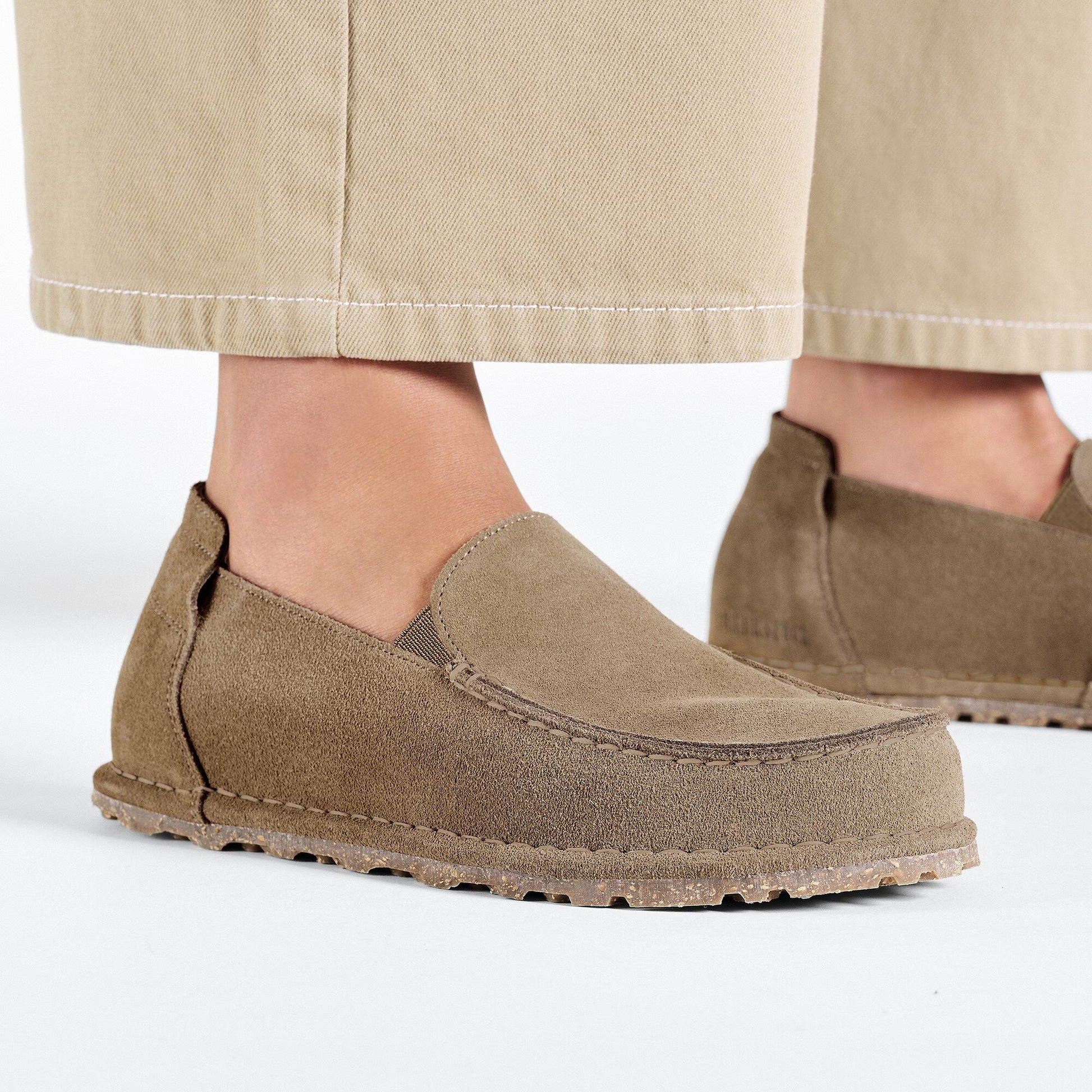 Birkenstock Utti Suede Leather Grey Taupe 1027494