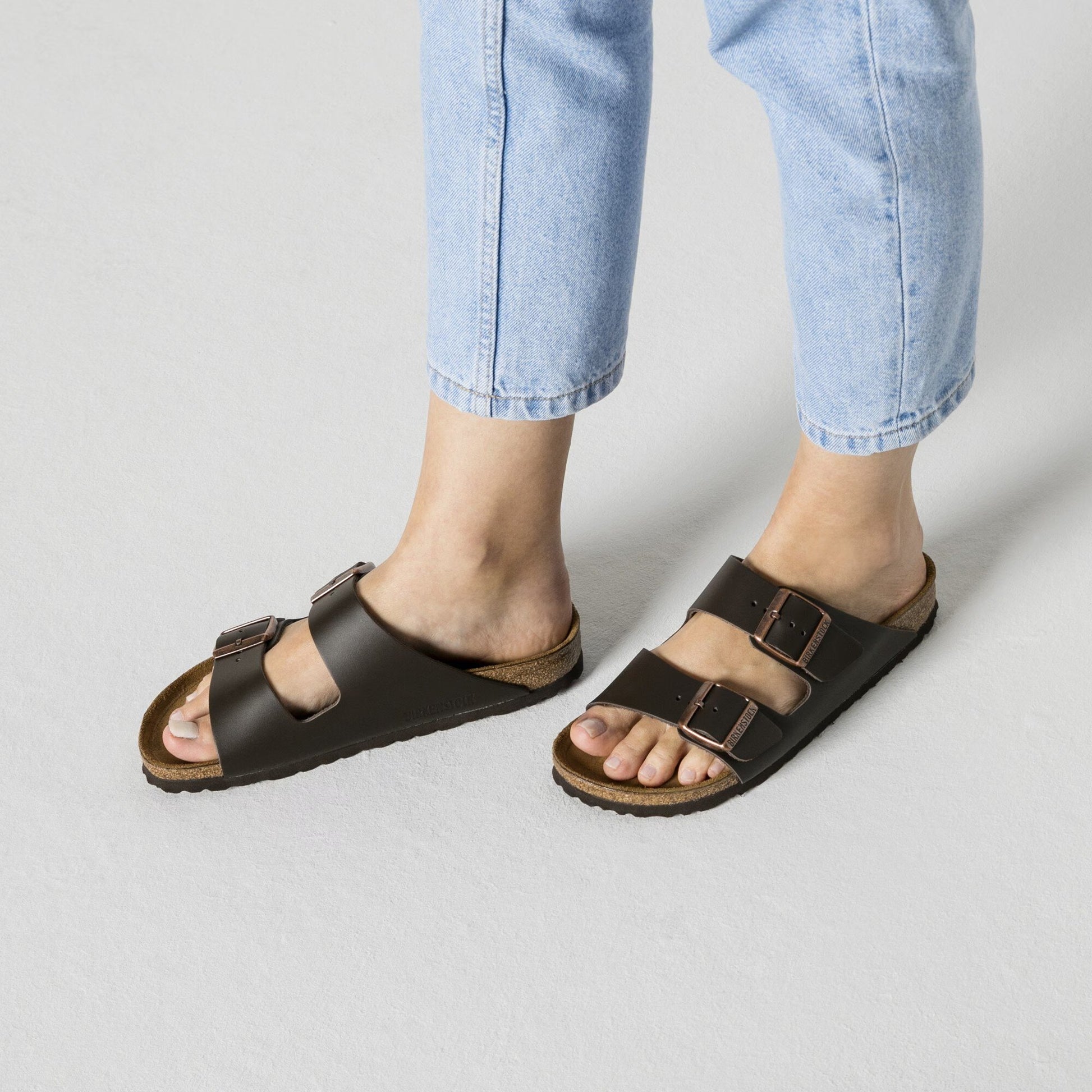 Birkenstock Arizona Natural Leather Dark Brown 51101