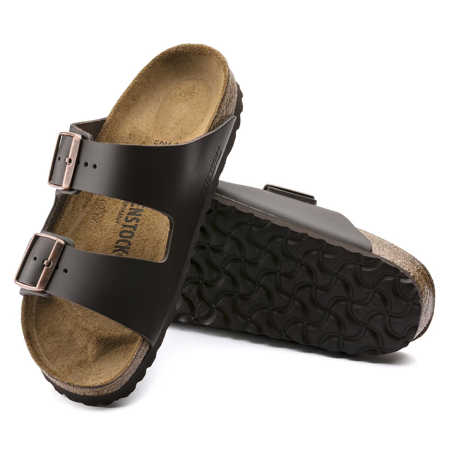 Birkenstock Arizona Natural Leather Dark Brown 51101