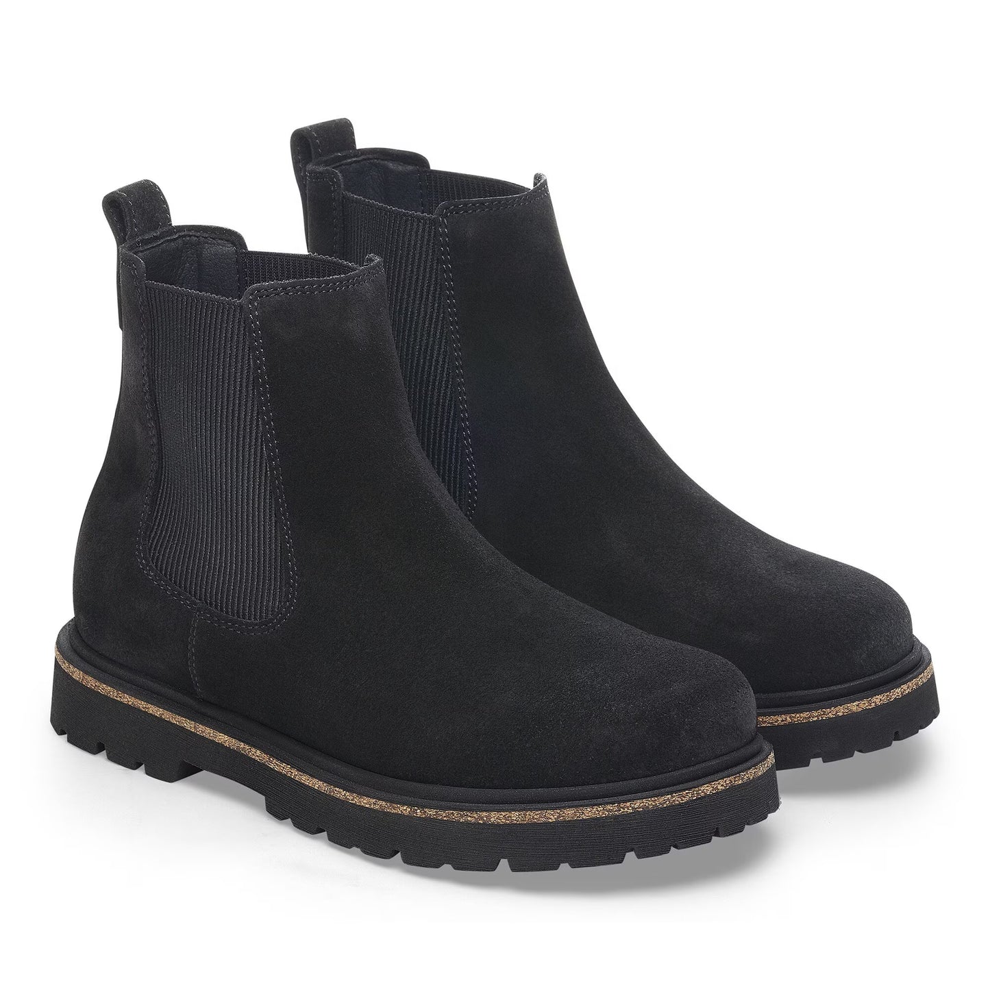 Birkenstock Women Highwood Slip On Suede Leather Black 1028187
